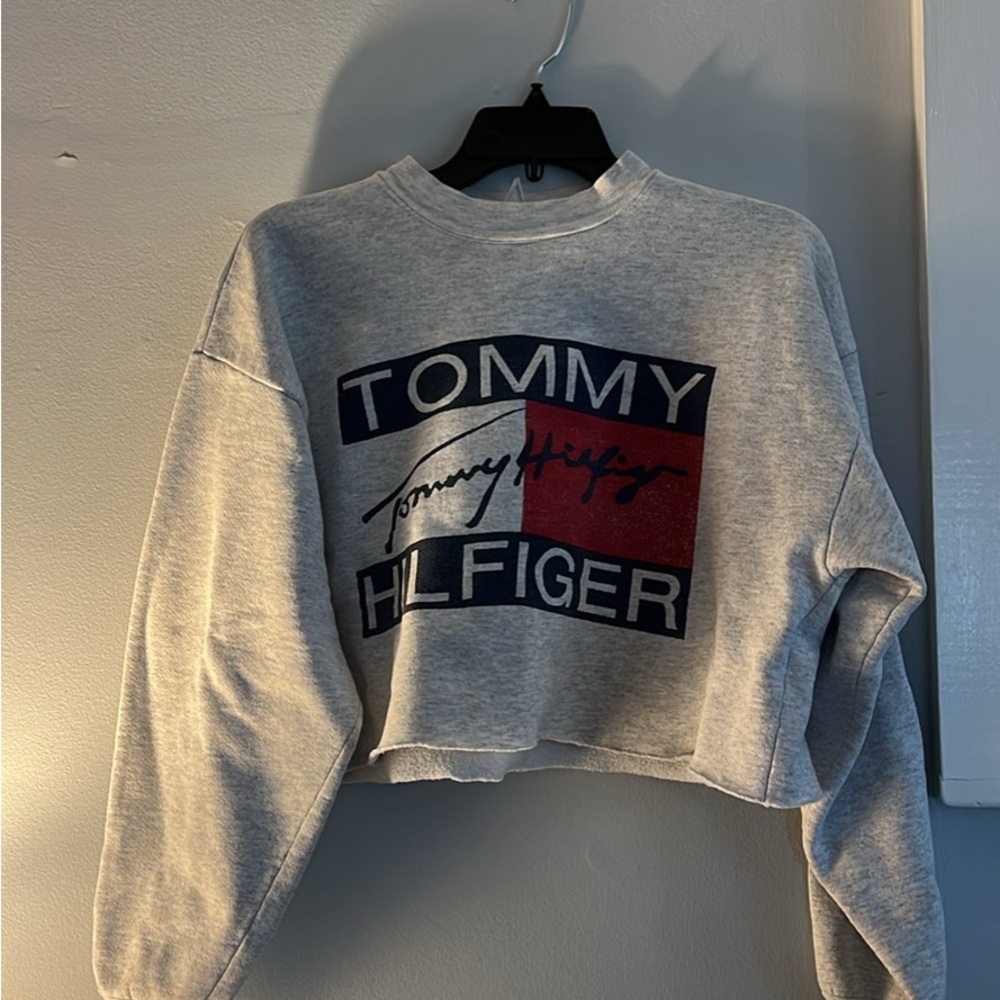 Tommy Hilfiger Gray Women's Crop Top